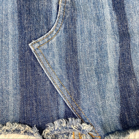 Derek Lam Denim Cleo Crossover Mini Skirt EUC - Picture 6 of 12